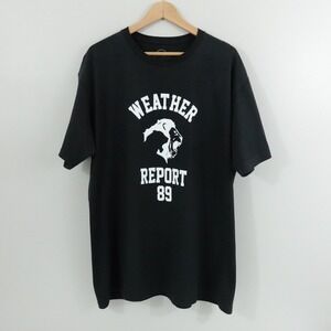 Weather Report 89 Panther Graphic T-Shirt Men's XL Black Streetwear Tee